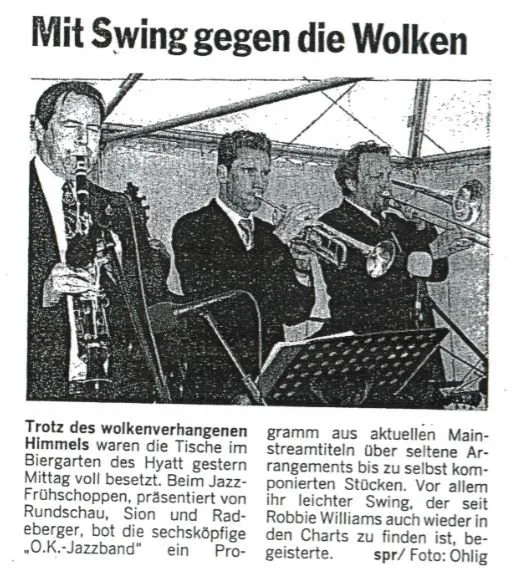 Pressestimme - Mit Jazz gegen die Wolken